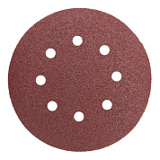 Шлифовальный круг 125 мм P80 8 отверстий GRAFF 135125808