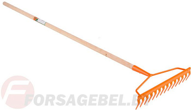Грабли металлические 14 зубые с деревянным черенком 130см 35758