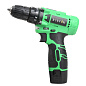 Дрель-шуруповерт аккумуляторная Green Li-ion, 12В, 2x1.5Ач ZITREK 086-1001