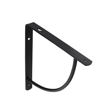 Полкодержатель мет. ORBIT 250*250*20*3, черный AKS 68531