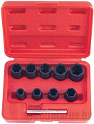 Набор винтовых головок-экстракторов для повреждённых гаек 10 пр. 1/2'' Force 910U2