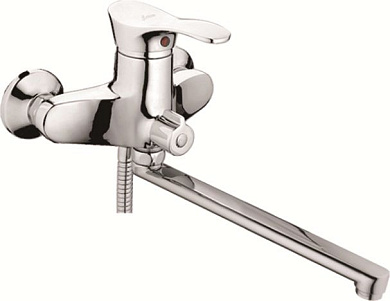 Смеситель для ванны, цинк, хром Ledeme L2202B-01