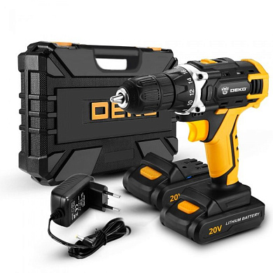 Дрель-шуруповерт аккумуляторная DKCD20FU-Li DEKO 063-4103