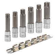Набор головок-бит Spline, Torx 1/2'' 6 пр. Forsage F-40918L
