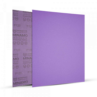 Бумага шлифовальная наждачная 280 x 230 Dragon Bite Р120 MINAMO 19-0120