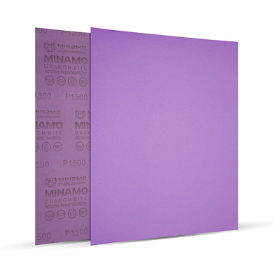 Бумага шлифовальная наждачная 280 x 230 Dragon Bite Р1500 MINAMO 19-1500