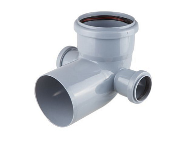 Отвод 110/50/50х87 левый/правый РТП, для внутренней канализации РосТурПласт 36682