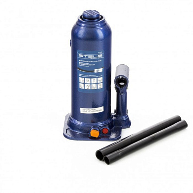 Домкрат гидравлический бутылочный, 8 т, 222-447 мм Stels 51165