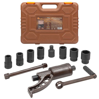 Гайковерт ручной с редуктором 1'', головки 24-41 мм, и адаптер 1'', L270 мм, передаточное число 1:58, 4800 Н/м FORSTIME FT-34122136 HS