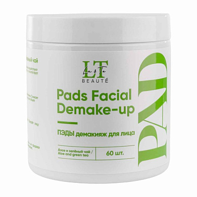 ПЭДЫ демакияж для лица Алоэ и Зеленый чай La and Te beaute LT-2258