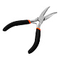 Длинногубцы изогнутые Mini 130 мм никелированные, авторазжим Sparta 17822
