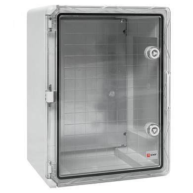 Щит пластиковый с монтажной платой прозр, дверь 400х300х220 мм IP65 EKF PROxima PBT65MP004