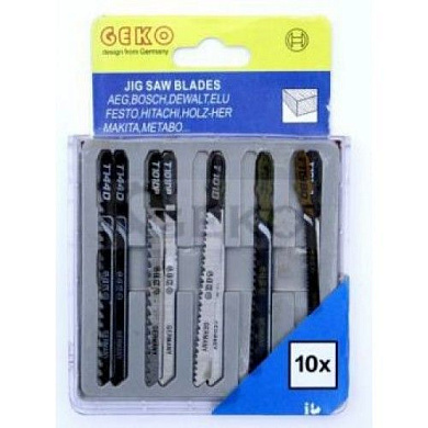 Набор полотен для электролобзика 10шт Geko G01220