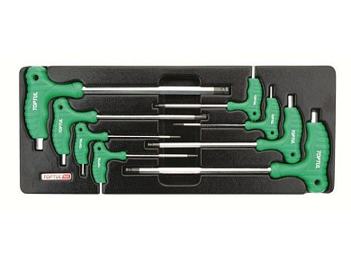 Набор-сет ключей L-Type шестигр. 2,2-10мм 8шт 434х176мм Toptul GAAT0803