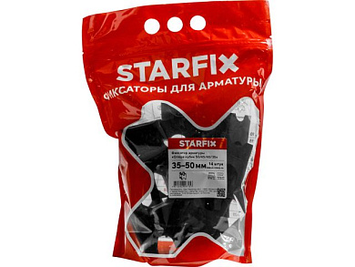 Фиксатор арматуры "Опора Кубик 50/45/40/35" 4-32, 14 шт в дой-паке Starfix SMD4-35902-14