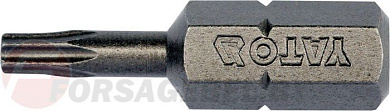 Бита Torx T10x25 мм, 1/4'', 10 шт. AISI S2 Yato YT-78141