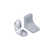 Уголок с металлической основой и пластиковой крышкой серый 02 (уп/100шт) LUNA BY 104125