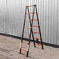 Стремянка телескопическая алюм. бытовая 2 м, 7+7 ступ. ISMA ISMA-UP200-2