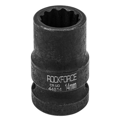 Ударная торцевая головка 14 мм 12-гр. 1/2" RockForce RF-44814