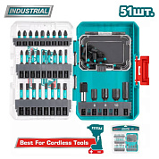 Набор ударных бит SL, PH, PZ, Torx 51 пр TOTAL TACSDL25106