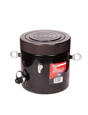 Цилиндр гидравлический с резьбовым штоком и гайкой для фиксации 200 т, ход штока 150 мм, L493 мм, 700bar ForceKraft FK-YG200150LS