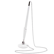 Ручка шариковая на подставке "Стэнд-Пен", 0.5 мм, белый, стерж. синий