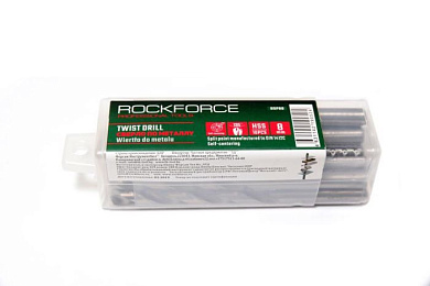 Сверло по металлу 6 мм HSS 10 шт, в пластиковом футляре RockForce RF-DSP1564