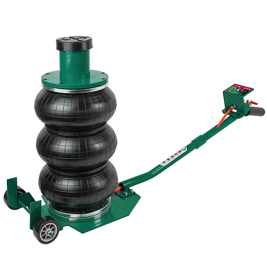 Домкрат подкатной пневматический 3 т, 145-500 мм, надставка-удлинитель 100 мм, Ø-255 мм RockForce RF-TRA1724