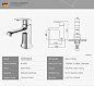 Смеситель для умывальника, латунь GERHANS K11006