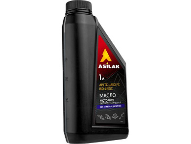 Масло моторное полусинтетическое для 2-тактных двигателей 1 л ASILAK ASX5011-0