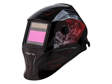 Щиток сварщика с самозатемняющимся светофильтром ASF520S, Car Master красный, 1/1/1/2, 95x43 мм Solaris ASF520S.CMR