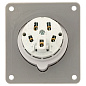 Розетка стационарная внутренняя угловая 4152 3Р+РЕ+N 16А 380В IP67 EKF PROxima ps-4152-16-380