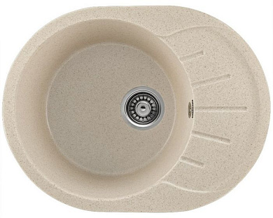 Мойка кухонная из мраморной крошки, бежевый, A03-20 Gerhans