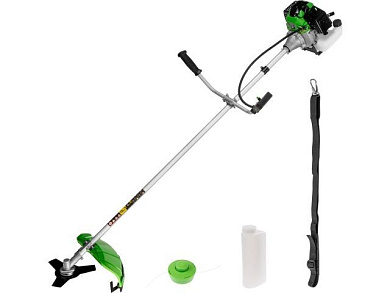 Мотокоса BC-241 с ножом и головкой, 2.4 кВт, косильная головка, нож 3 зуб., ремень однолямочный DGM DG2111-2