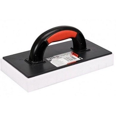 Терка пластмассовая с гидрогубкой надрезной 270х130х30 мм Yato YT-51905