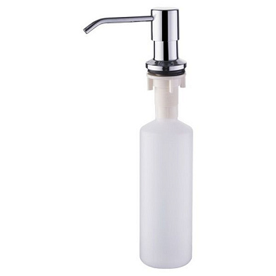 Дозатор моющего средства встраиваемый в мойку, сталь/пластик, хром Ledeme L405-2