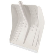 Лопата для уборки снега пластиковая, белая, 420 х 425 мм, без черенка, Сибртех 61615