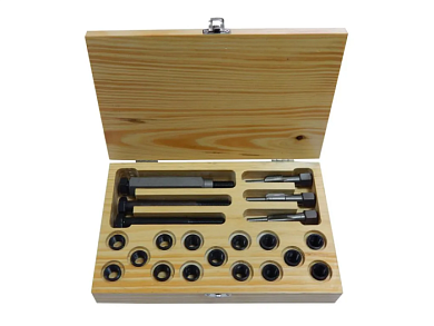 Набор метчиков и футорок для восстановления резьбы свечей накаливания 21 пр. Partner PA-1012-125