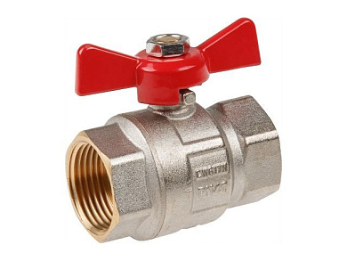 Кран шаровый 1'' вн.-вн. бабочка PN40 AV Engineering AVE092001