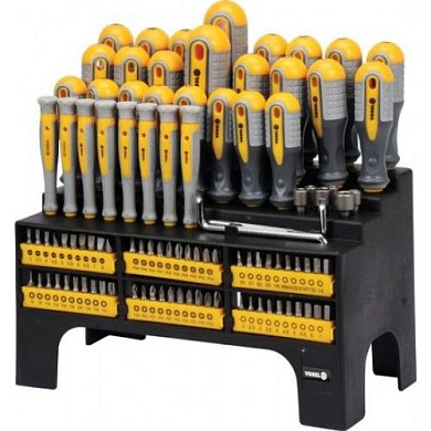 Набор отвёрток с битами на подставке 100 пр. Vorel 60750