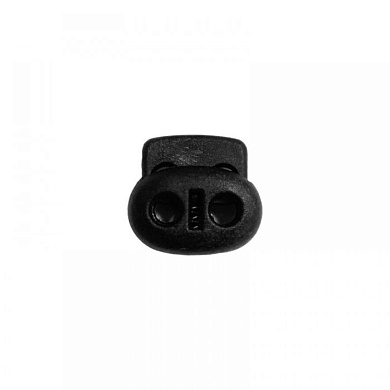 Ограничитель пластиковый с двумя отверстиями черная 500 штук