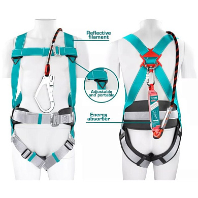 Привязь страховочная 14ммx1,95м TOTAL TSH501420