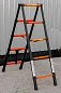 Стремянка телескопическая алюм. бытовая 1.4 м, 5+5 ступ. ISMA ISMA-UP140-2