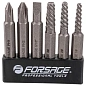 Ударно-поворотная отвертка с набором бит и экстракторами резьбы 7 пр Forsage F-5064V