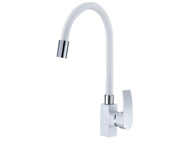 Смеситель для кухни D35-A, серия 270 белый, гибкий излив ECONOCE EC0274WT