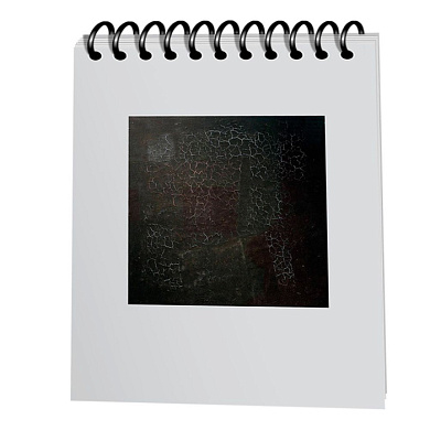 Скетчбук "Малевич. Черный квадрат", А5, 100 листов, разноцветный