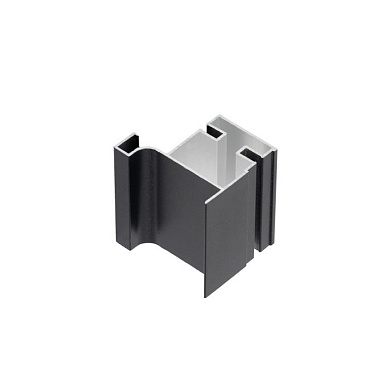 Профиль алюм. GOLA-16 вертикальный боковой 5,4 м черный AKS 118404