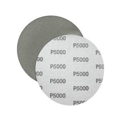 Круг шлифовальный с пирамидальной абразивной пленкой D150 мм P2000 Velcro, зерно – карбид кремния серого цвета, HOREX PR150GP2000