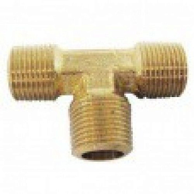 Разветвитель Т-образный, наруж. резьба 1/4", латунь H-D HD-B1278-14