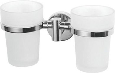 Стакан для зубной щетки, сталь + стекло, хром Ledeme L1708